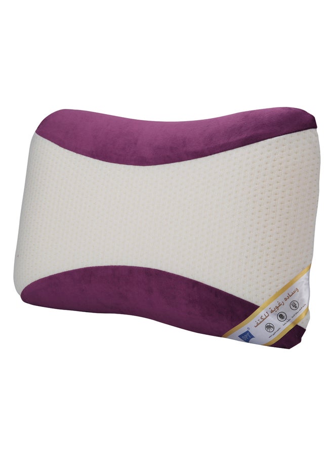 AL SANIDI Medical pillow with memory foam filling, Anti-Bacterial Neck and Shoulder Support Pillow, Lilac*White, Size 40*60 Cm - Image 1