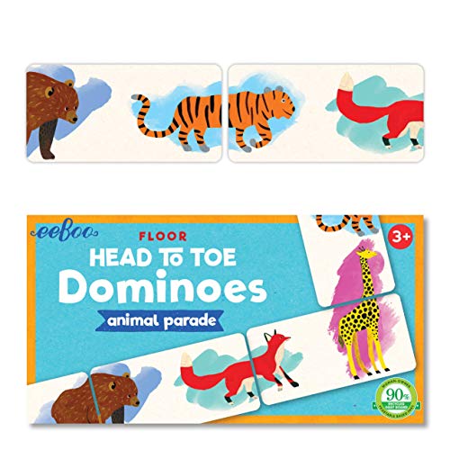eeBoo: Animal Parade Head to Toe Dominoes, Develops Matching and Concentration Skills, Perfect for Ages 3 and up, Stimulates Learning in a Fun and Easy Way - Image 2