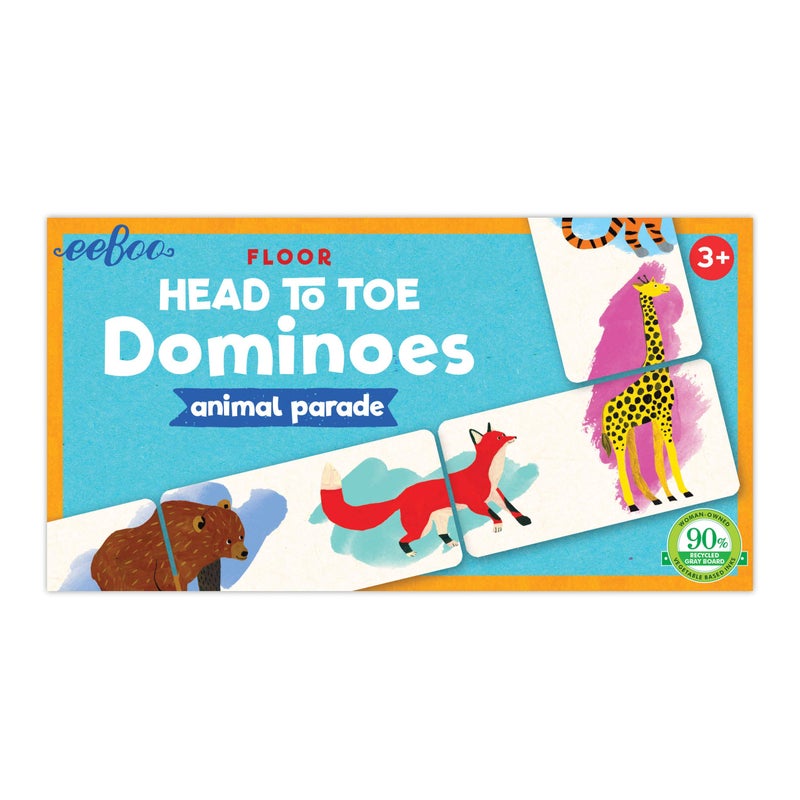 eeBoo: Animal Parade Head to Toe Dominoes, Develops Matching and Concentration Skills, Perfect for Ages 3 and up, Stimulates Learning in a Fun and Easy Way - Image 3