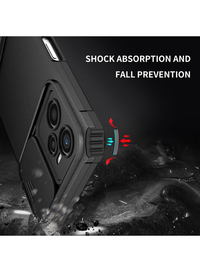 S-TOP Case For OPPO Realme C35 Stereoscopic Holder Sliding Camshield Phone Case - Image 5