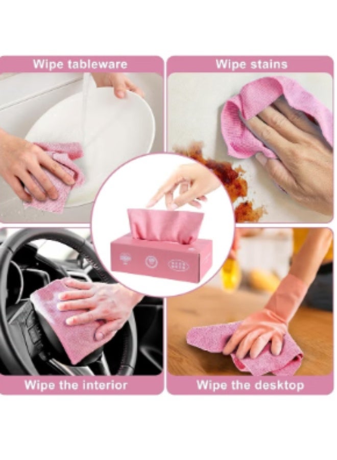Microfiber Cleaning Towels Box of 20 Pieces, Reusable and Washable Soft Multi-Purpose Microfiber Cloths Set for Household Kitchen and Auto Car Detailing, Pull Packing (Multi-Colors) - Image 5
