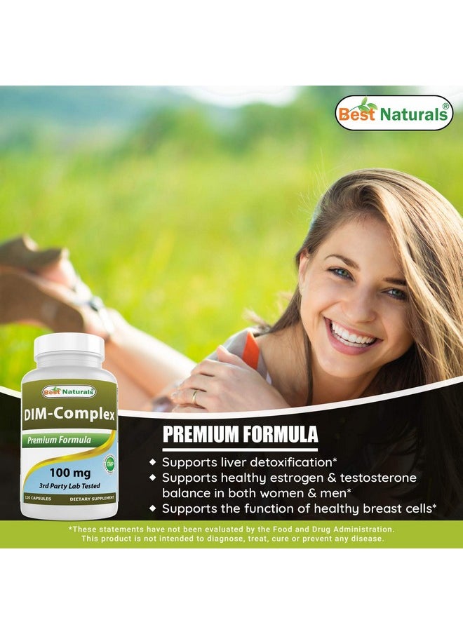 Best Naturals - Dim Complex 100 Mg 120 Capsules (120 Count (Pack Of 2)) - Image 1