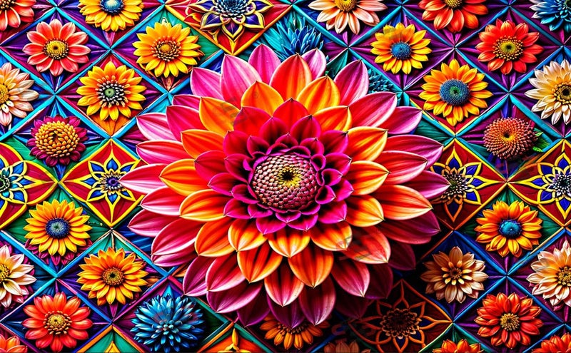 S2S قماش خلفية مزهرة أنيق لتزيين البوجا التقليدي، قماش تزيين خلفية | قماش ستائر لجميع المهرجانات والفعاليات والمناسبات - (5 × 8 قدم) (مزهرة مختلطة) - Image 2