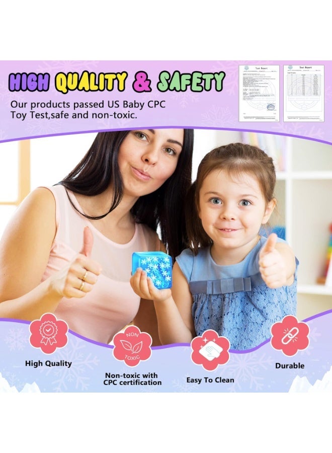 Squishy Cube Fidget Toys for Stress Relief (Adults, Teens, and Children with Autism) – Squeezable Foam Cubes, Holiday Basket Gifts - Image 5