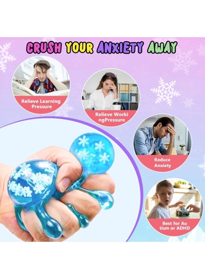 Squishy Cube Fidget Toys for Stress Relief (Adults, Teens, and Children with Autism) – Squeezable Foam Cubes, Holiday Basket Gifts - Image 2