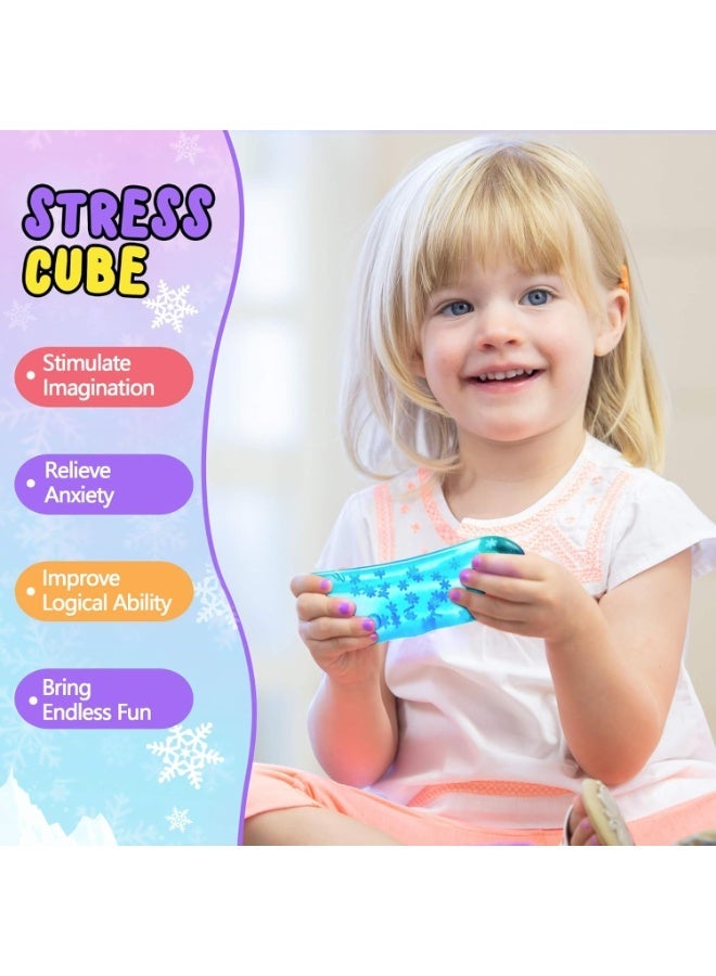 Squishy Cube Fidget Toys for Stress Relief (Adults, Teens, and Children with Autism) – Squeezable Foam Cubes, Holiday Basket Gifts - Image 4