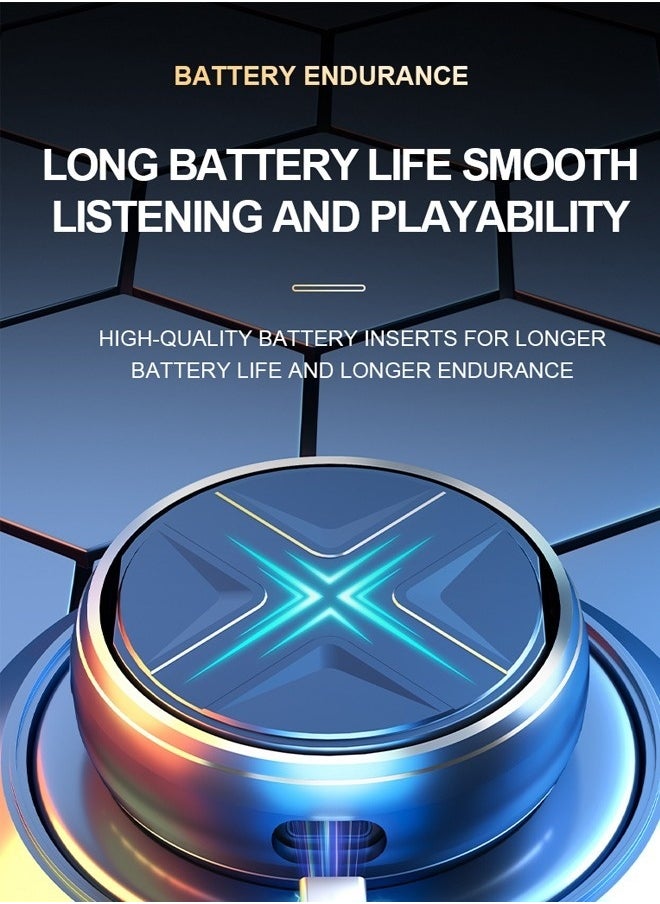 Generic - Wireless Bluetooth Headset Bluetooth V5.3 with Charging Box Waterproof Gaming Headset with Microphone for Laptops Tablets Android/iOS Phones - Image 1