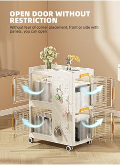 3 Tiers Plastic Storage Bins with Lids Stackable Storage Containers with Wheels Closet Storage Organizers Rolling Storage Boxes for Home and Office - pzsku/Z35F0574CF9AA9945B824Z/45/_/1740558219/afd7f657-928b-45b4-adf1-f9153ee05e3e