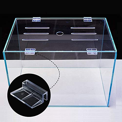 VAYINATO® 6 Pcs Acrylic Aquarium Fish Tank Glass Clossing Top Lid Cover Support Clip Clamp for Rimless Aquarium and Top Open Glass Support Suitable for Tank Thickness (10MM) by Petzlifeworld - Image 2