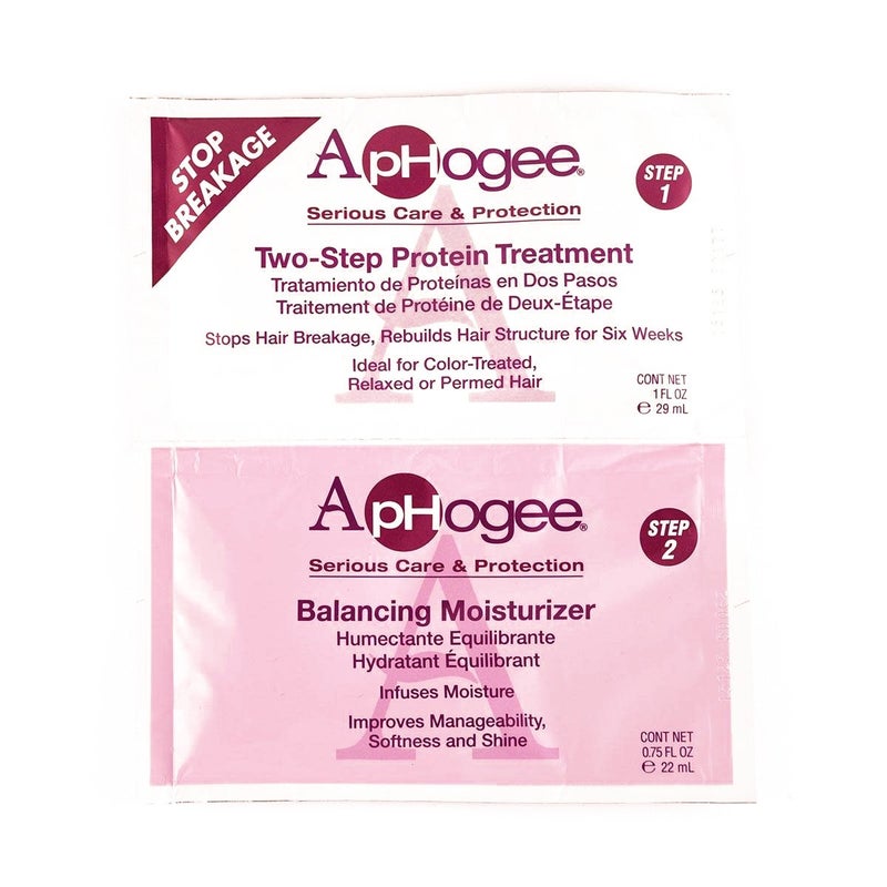 ApHogee Two-Step Protein Treatment & Balancing Moisturizer â€“ Repairs Damaged Hair, Strengthens & Restores Moisture â€“ 1 Ea