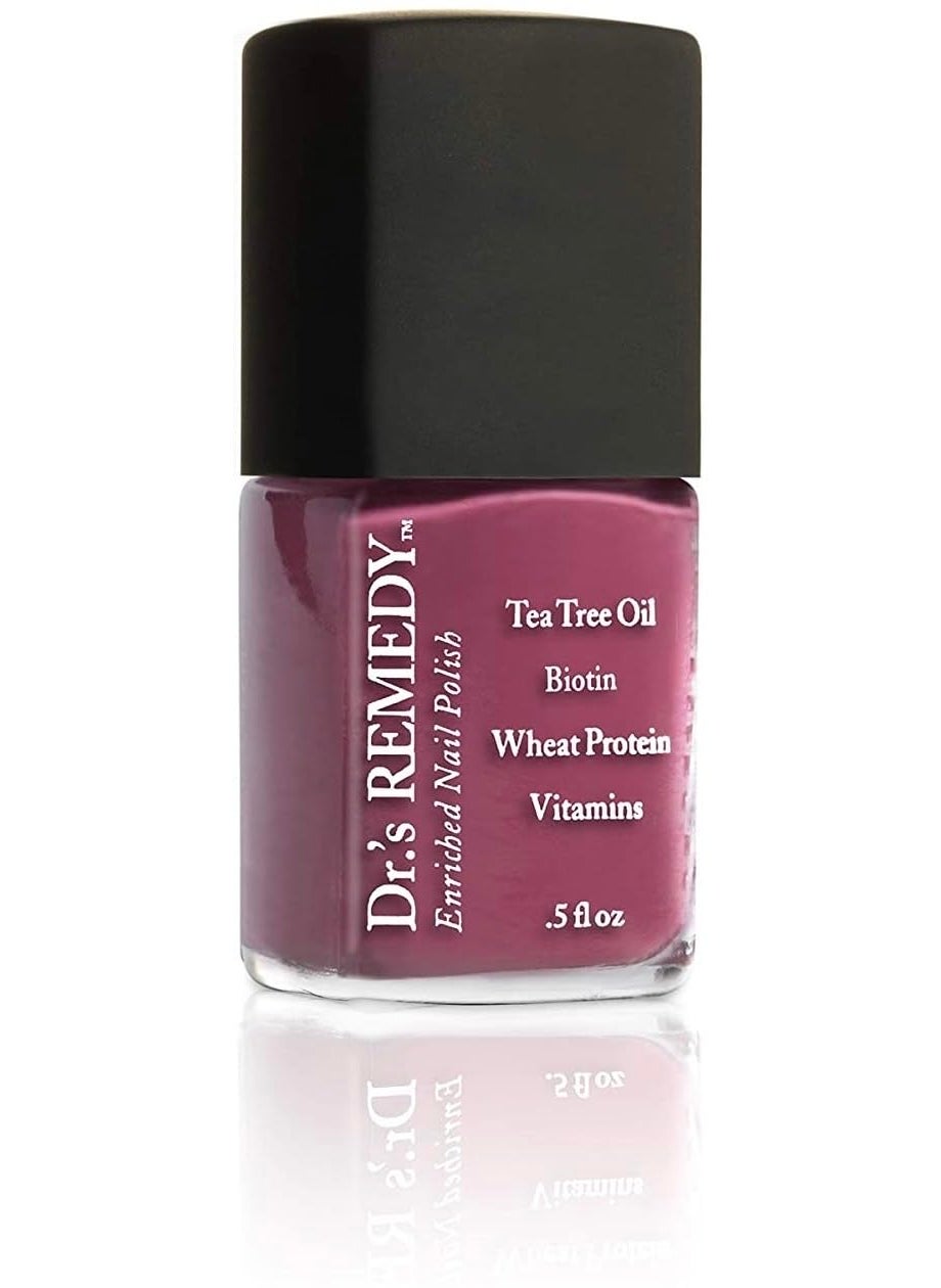 Dr.'s Remedy Dr’s Remedy Enriched Nail Polish: Non Toxic, All Natural, and Organic - Doctor Formulated: Strengthens, Restores, Heals, and Protects '24-Free' - BRAVE Berry 