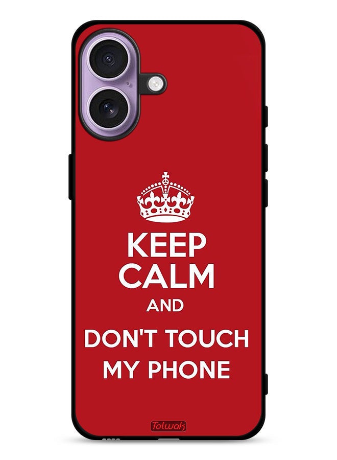 Tolwak Apple iPhone 17 Protective Case Cover Keep Calm And Dont Touch My Phone - Image 1