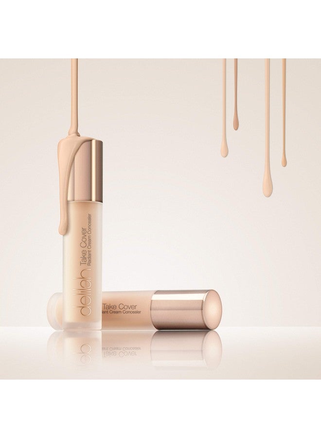 delilah  Take Cover Radiant Cream Concealer Ivory Easily Blendable Hydrating Longlasting Light Reflecting Imperfections Corrector Enriched With Vitamin E Medium To Full Coverage 0.12 Oz - Image 5