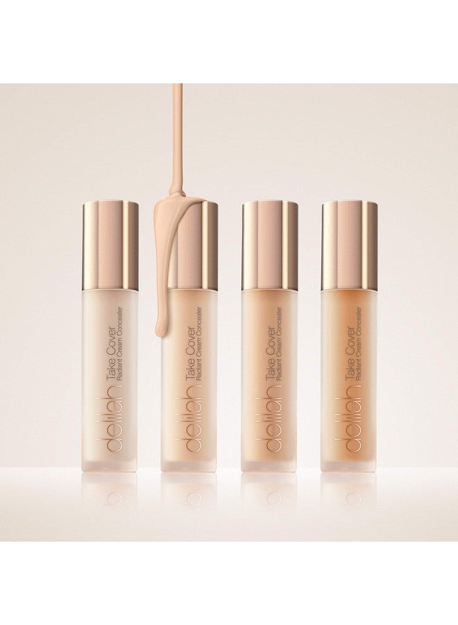 delilah  Take Cover Radiant Cream Concealer Ivory Easily Blendable Hydrating Longlasting Light Reflecting Imperfections Corrector Enriched With Vitamin E Medium To Full Coverage 0.12 Oz - Image 4