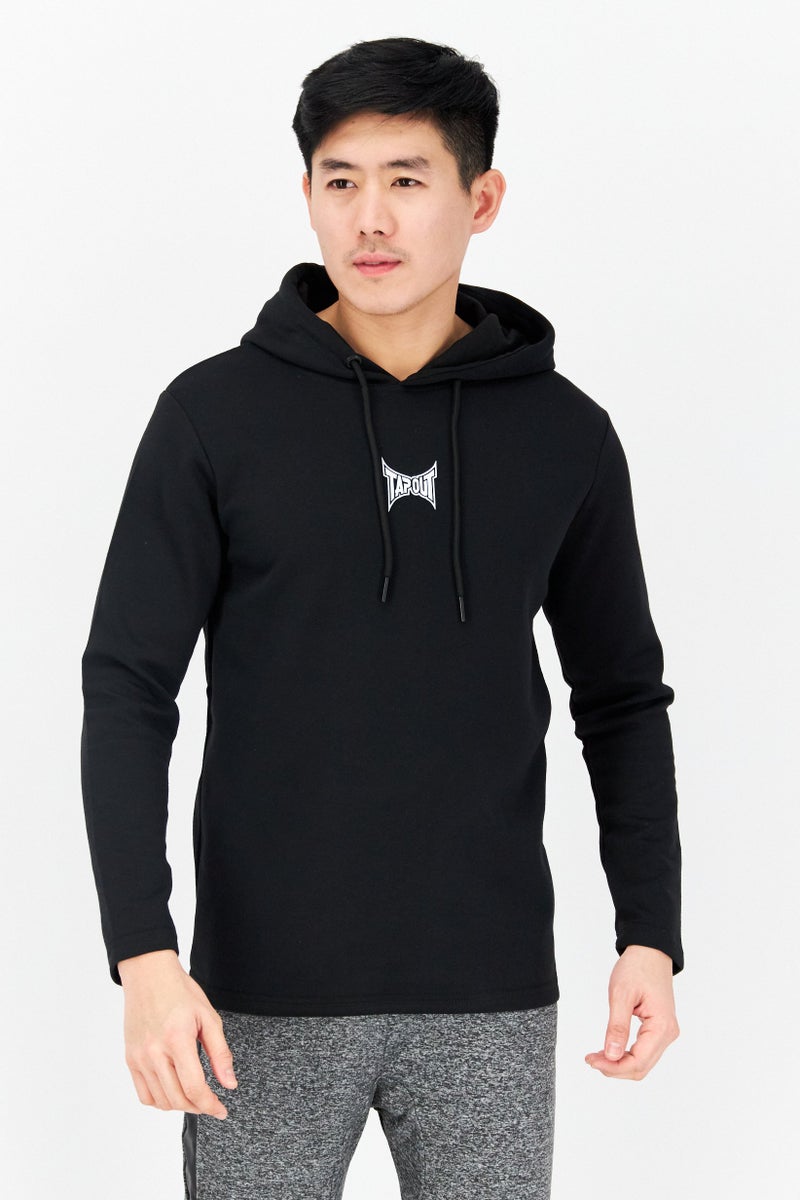 TapouT Men Sportswear Fit Outdoor Hooded Sweatshirt, Black - Image 1