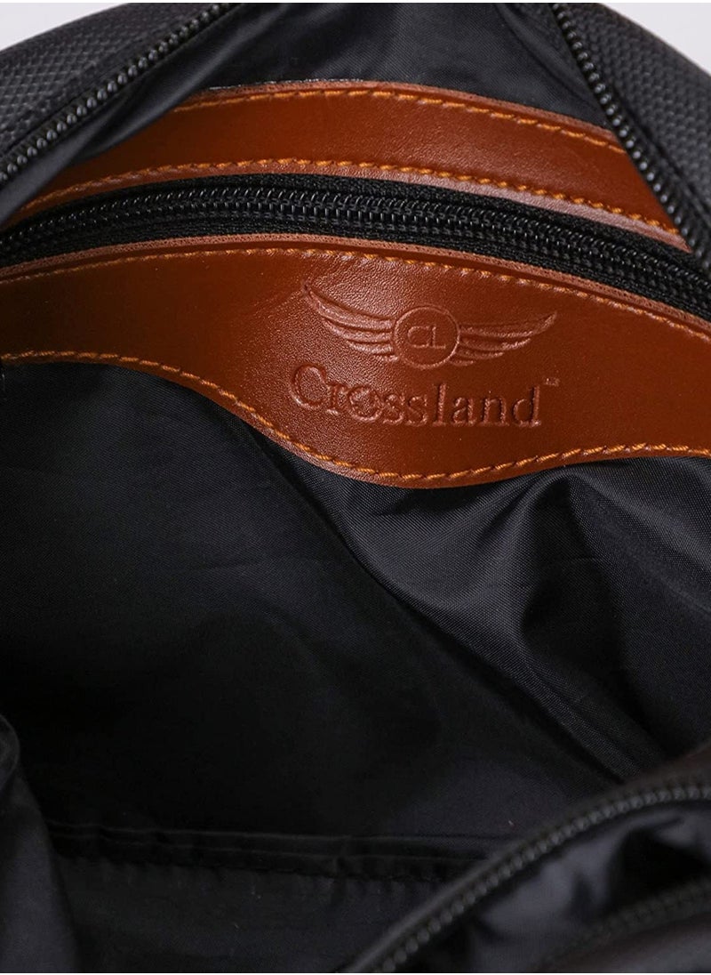 Crossland - CROSSLAND Handbag Canvas and Leather - 3 Zippers internal Pocket - Image 1