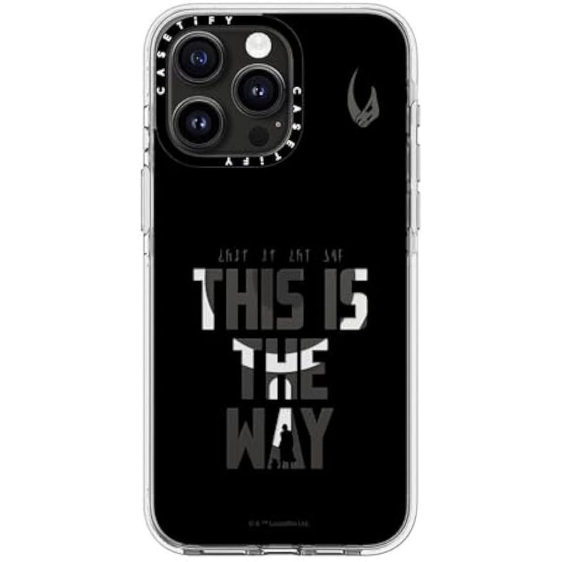 Casetify Clear iPhone 15 Pro Max Case 【Mandalorian Co-Lab/Not Yellowing / 6.6ft Drop Protection/Compatible with Magsafe】 - This is The Way - Black - Clear - Image 4