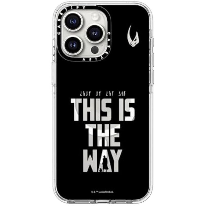 Casetify Clear iPhone 15 Pro Max Case 【Mandalorian Co-Lab/Not Yellowing / 6.6ft Drop Protection/Compatible with Magsafe】 - This is The Way - Black - Clear - Image 3