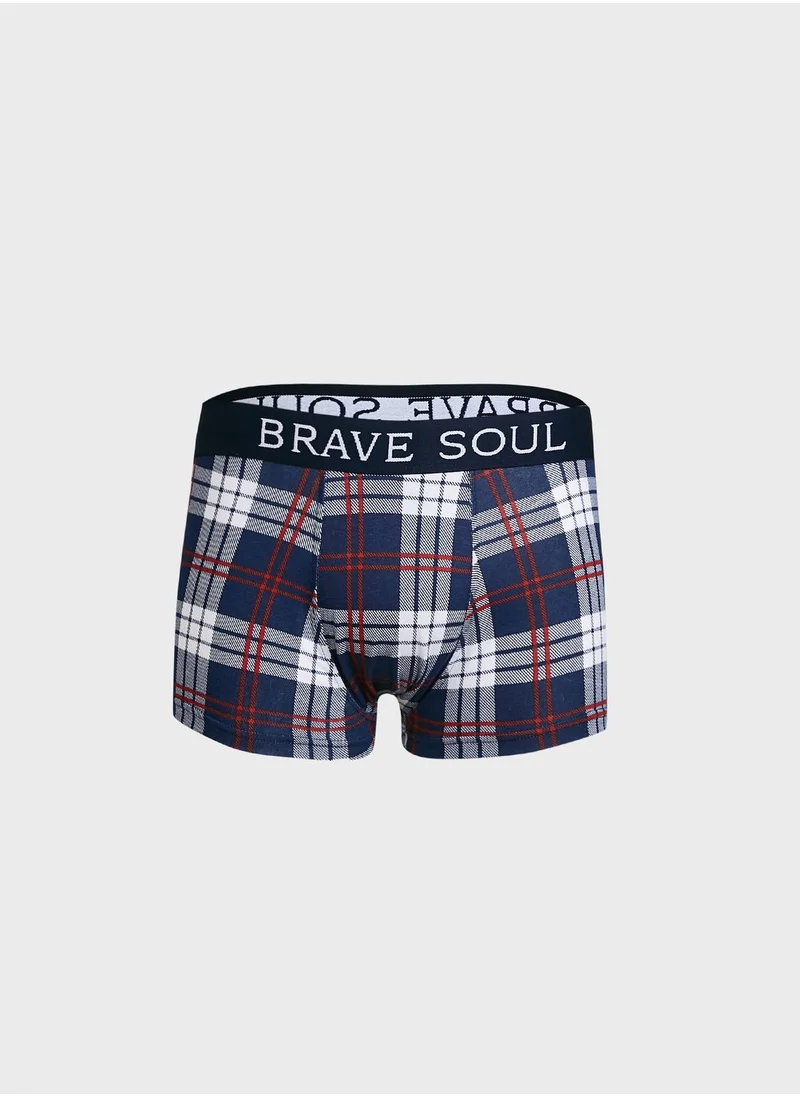 BRAVE SOUL Checked Boxers