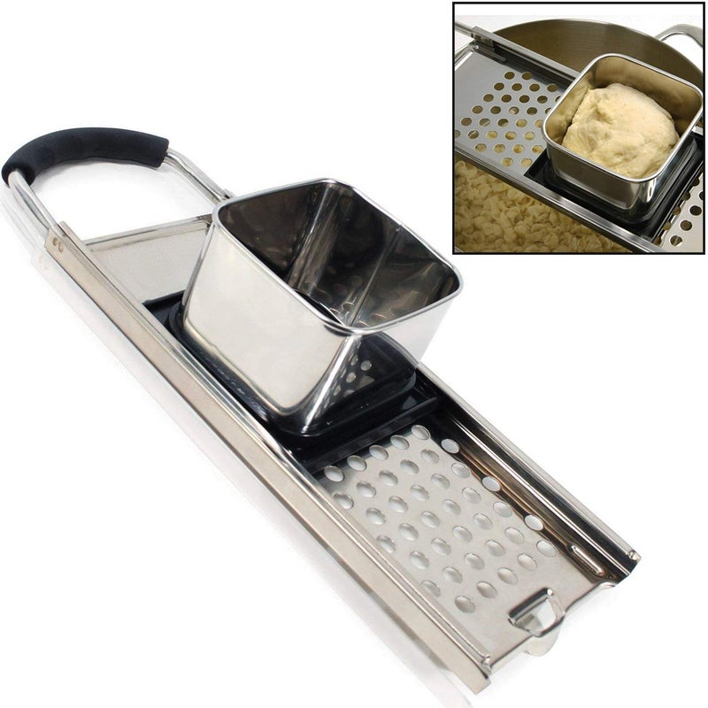 KEISSCO Premium Grade Stainless Steel Spaetzle Maker with Comfort Grip Handle Traditional German Egg Noodle Maker - Image 1