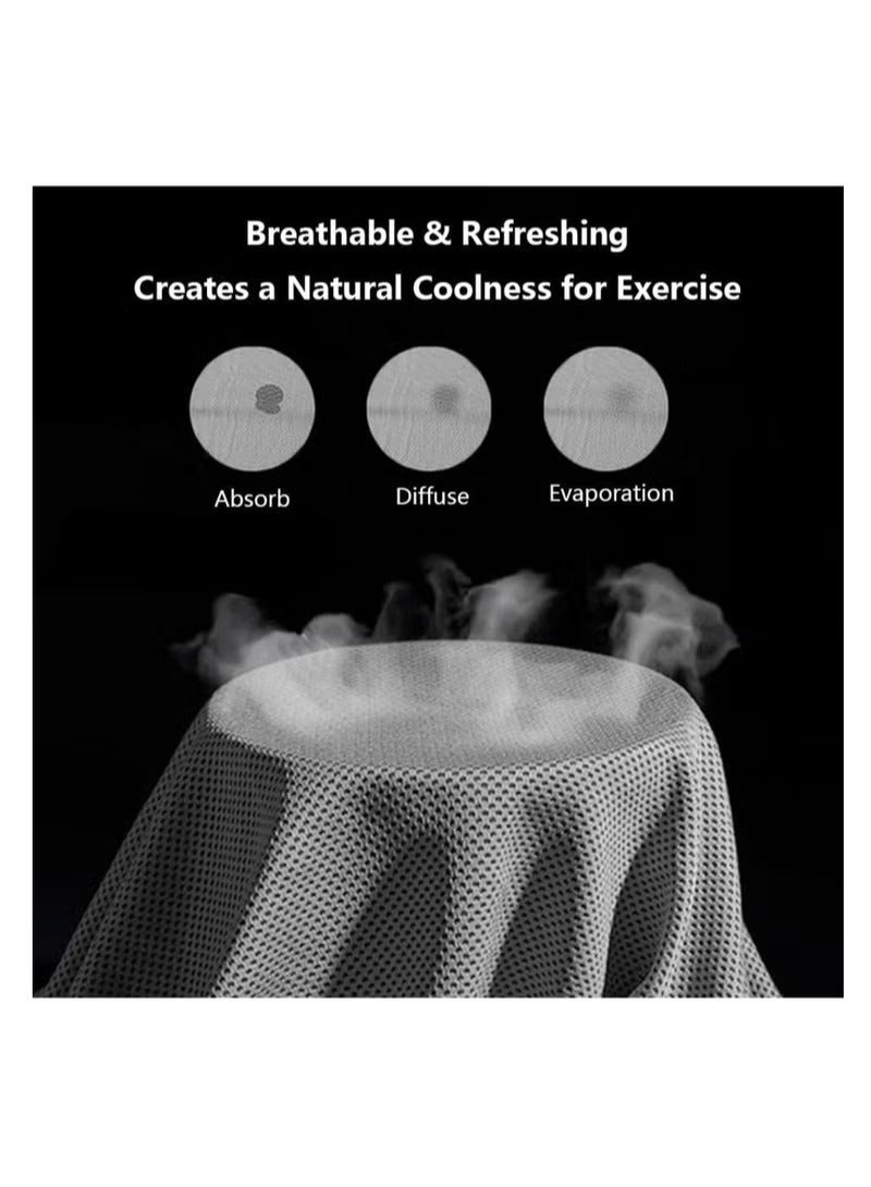 90cm x 30cm Cooling Gym Towel for Neck and Face, Cooling Towel Breathable and Sweat Chilly Towel with Silicone Portable Storage Box - Image 5