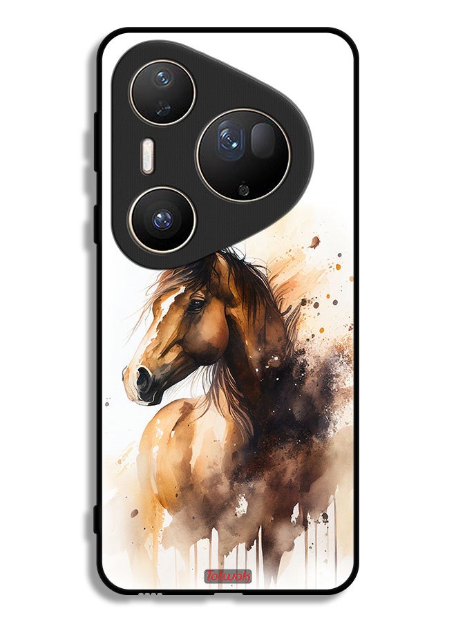 Tolwak Huawei Pura 80 Ultra Protective Case Cover Horse Abstract Art - Image 1