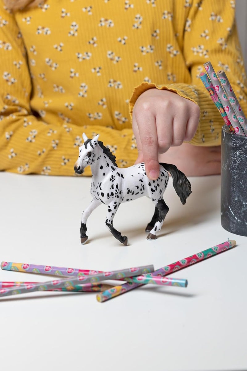 Papo  Black Appaloosa Horse  Realistic Horse and Pony Figurine  3 Years Old  Educational Toy with Animals  Hand Painted  Durable  Childrens Toy  13 x 4 x 9 cm  Realistic Horse Figurine - Image 2