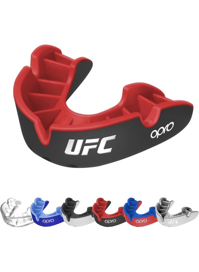 OPRO NEW Silver Level UFC Adult and Youth Sports Mouthguard With Case, Kids Gum Shield Featuring Revolutionary Fitting Technology for UFC, MMA, Boxing, BJJ and Other Combat Sports (Black, Youth) - Image 1