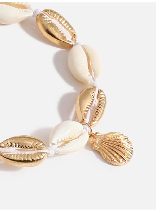 Shell Anklet And Artificial Bracelet Jewellery