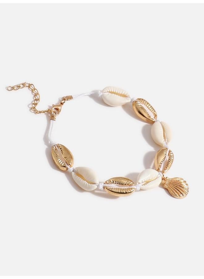 SOHI Shell Anklet And Artificial Bracelet Jewellery - Image 3