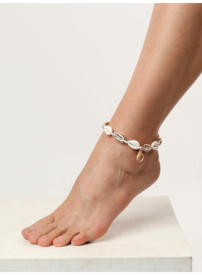 SOHI Shell Anklet And Artificial Bracelet Jewellery - Image 5