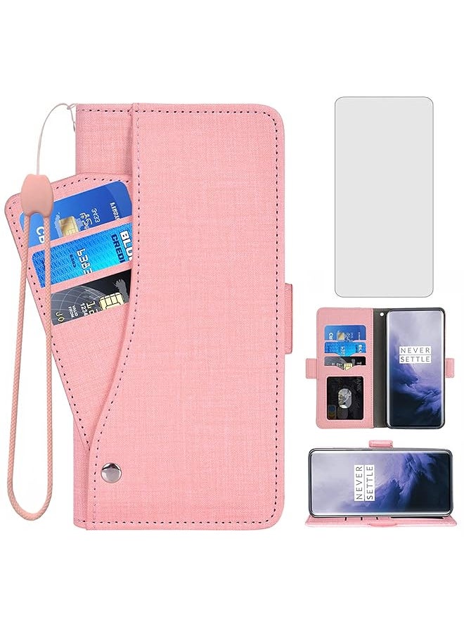 Compatible With Oneplus 7 Pro Wallet Case Tempered Glass Screen Protector And Flip Cover Card Holder Phone Cases For Oneplus7Pro 5G One Plus 1 Plus 7 1Plus Oneplus7 7Pro One Plus 1 Plus Seven Men Pink - pzsku/Z35F0FCD43246B760004FZ/45/_/1714489884/47675807-7d39-4e66-bbd3-1f946bcdb067