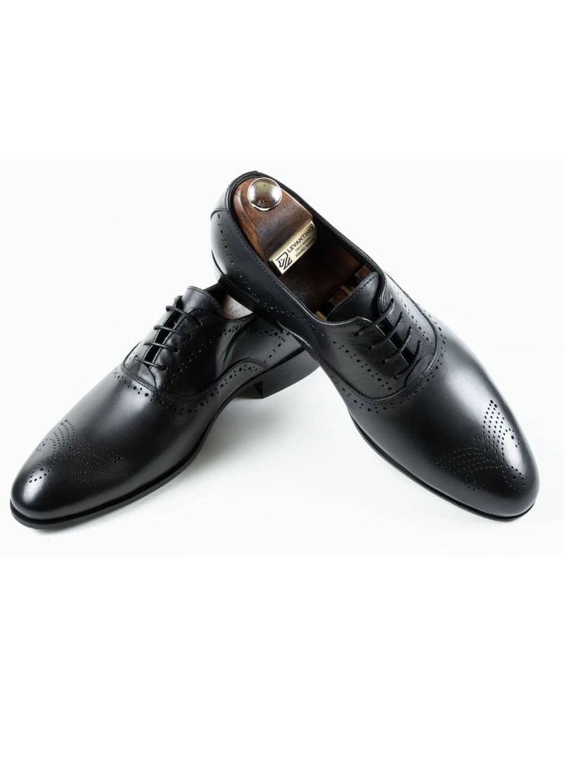 ليفانتينو حذاء أكسفورد رجالي برباط - Image 1