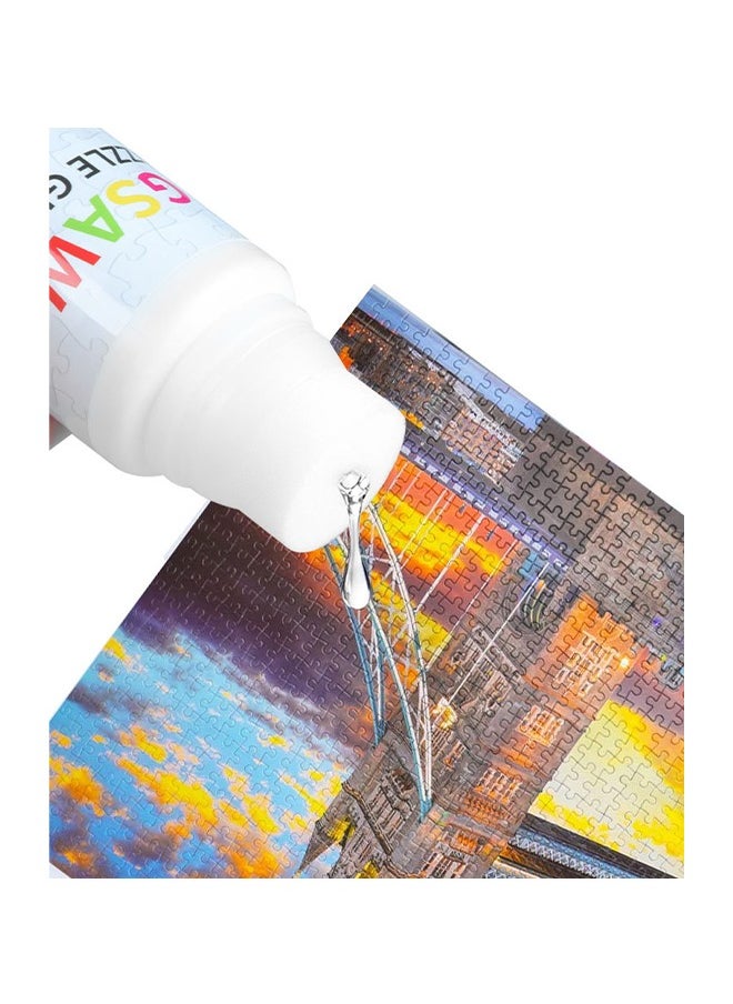 Generic - Jigsaw Puzzle Glue 120ml- with Sponge Head, Water-Soluble Special Craft Puzzle Glue Sheets,for 3000/3500/5000 Pieces of Puzzle for Paper and Wood - Image 1