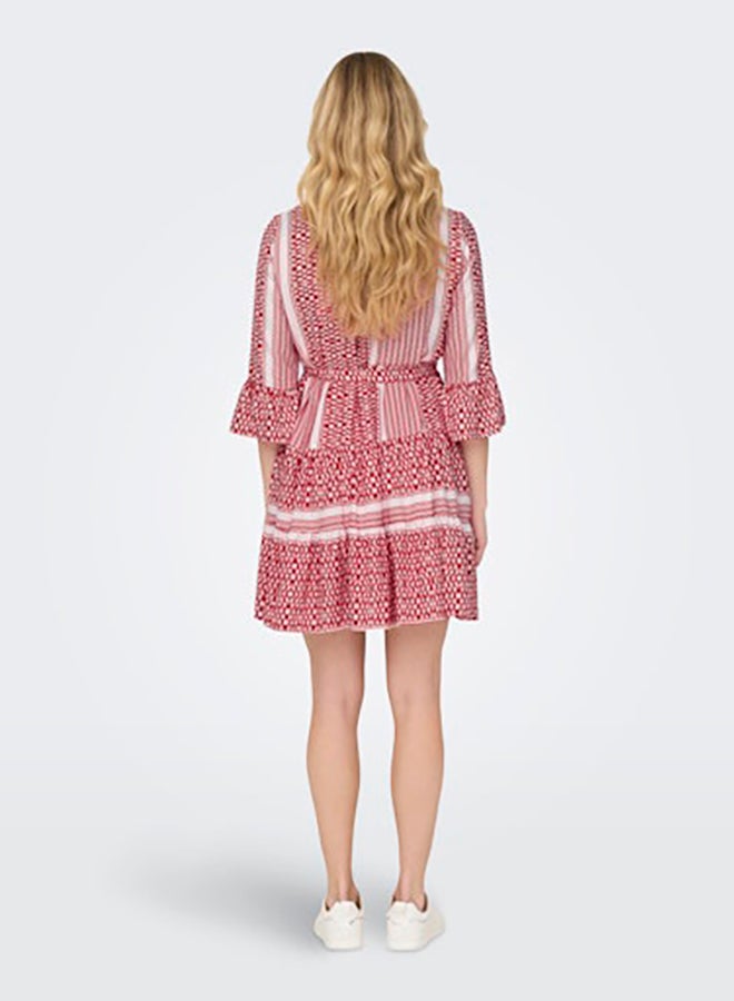 ONLY ONLY Womens Athena Life 3/4 Short Dress Woven  - Image 5