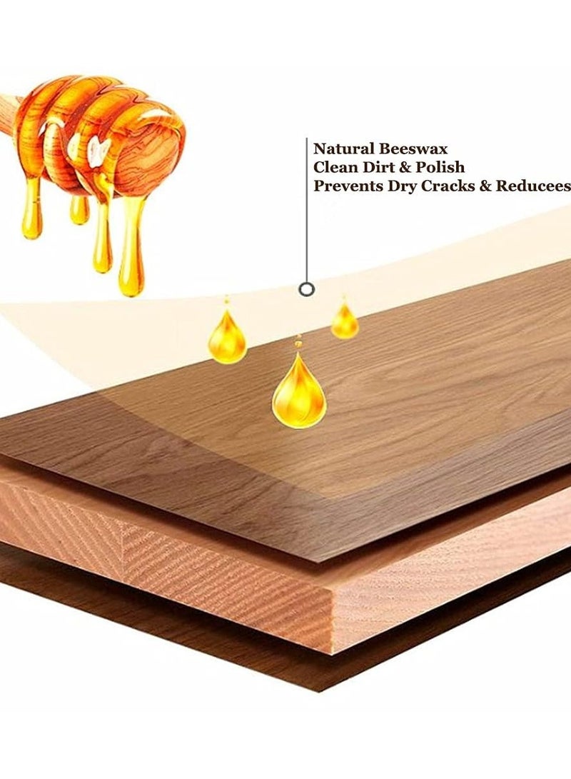 BeeWax Wood Seasoning Beewax, Natural Beewax Traditional Beeswax Furniture Polish Multipurpose Beeswax Polish for Wood Cleaner and Polish Furniture Care 2*120 g - Image 4