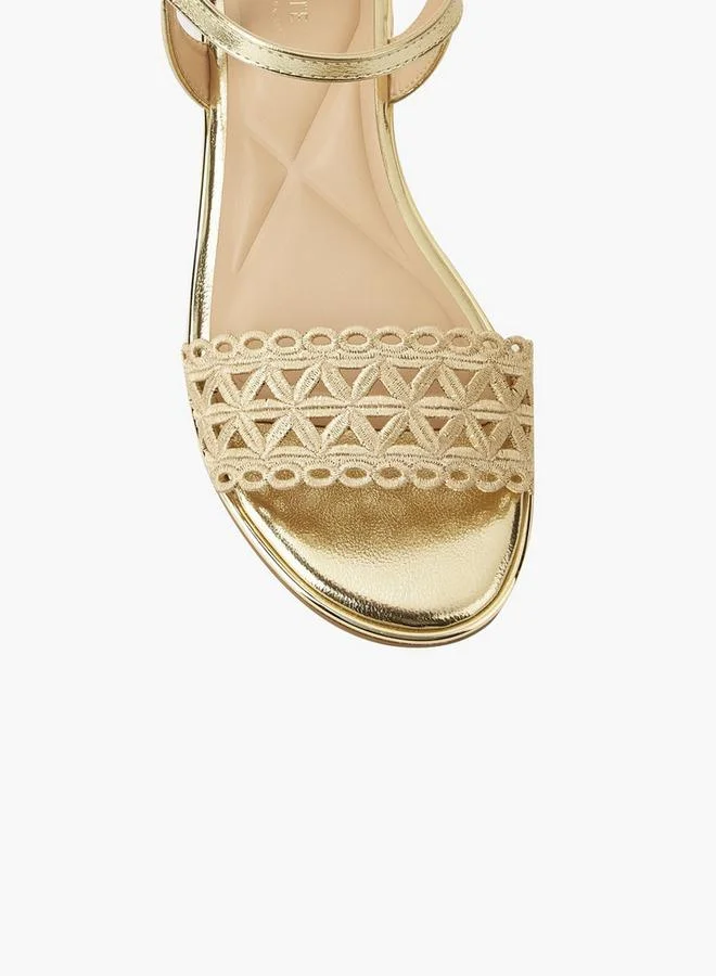 Celeste GOLD Women Buckle Strap Sandals for Women | Best Price UAE