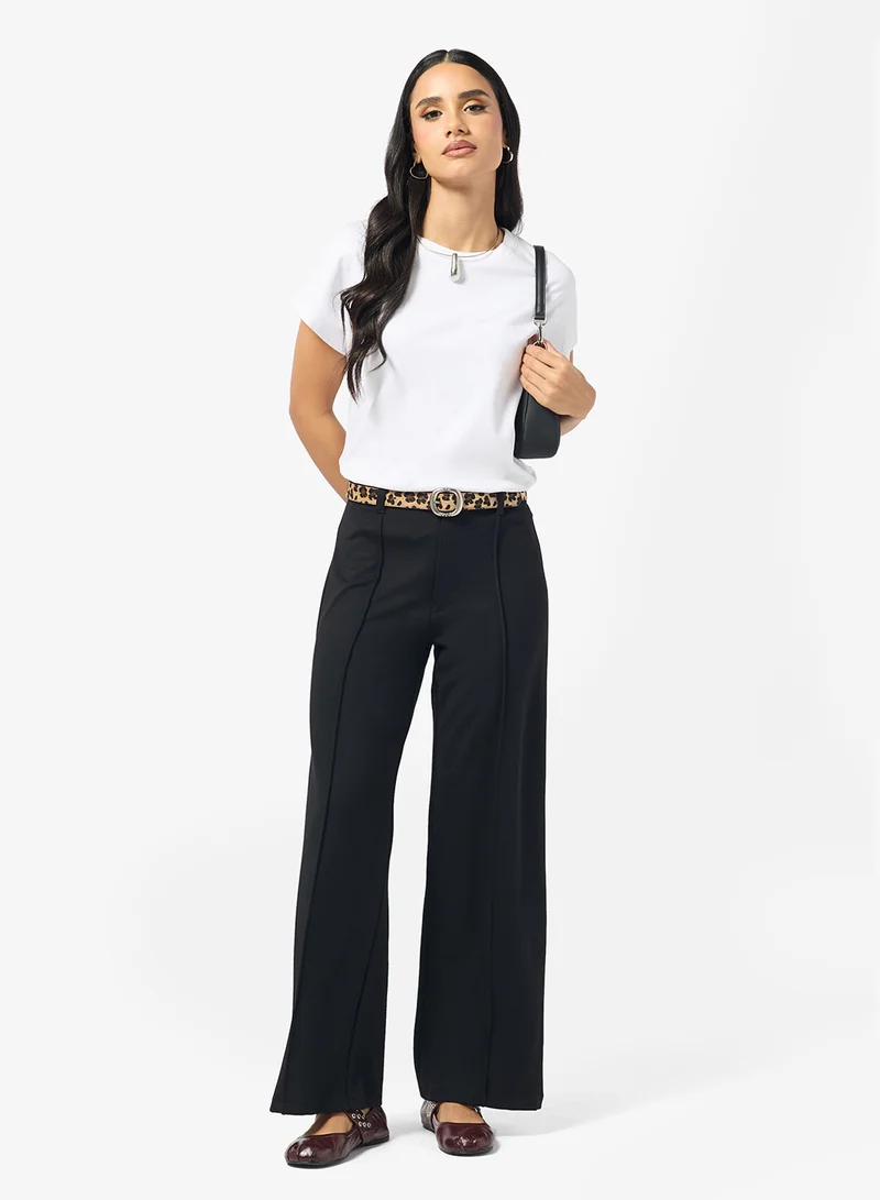 ريبلز مع نمشي Ladies Wide-Leg Chino Pant