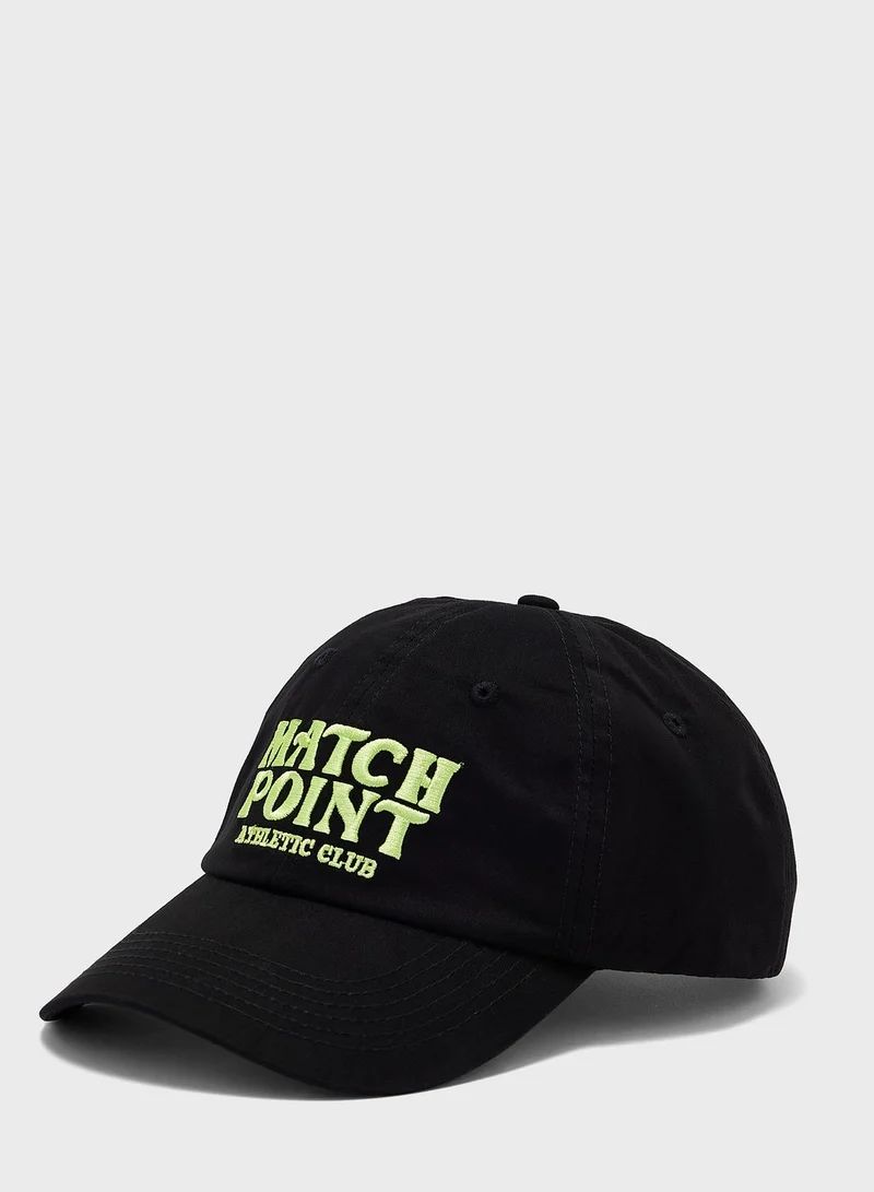Seventy Five Match Point Slogan Curve Peak Cap