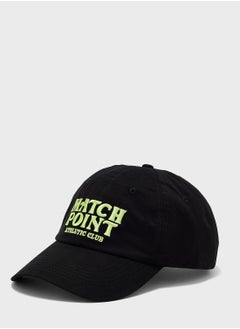Match Point Slogan Curve Peak Cap
