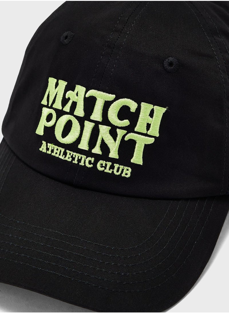 Seventy Five - Match Point Slogan Curve Peak Cap - Image 1