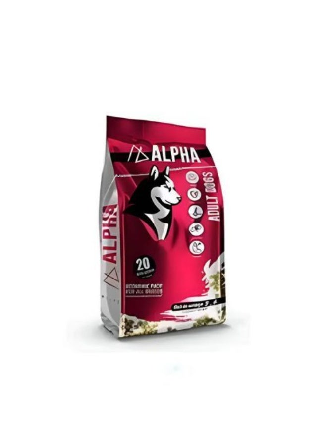 ألفا طعام جاف للكلاب الادلت 20 كجم