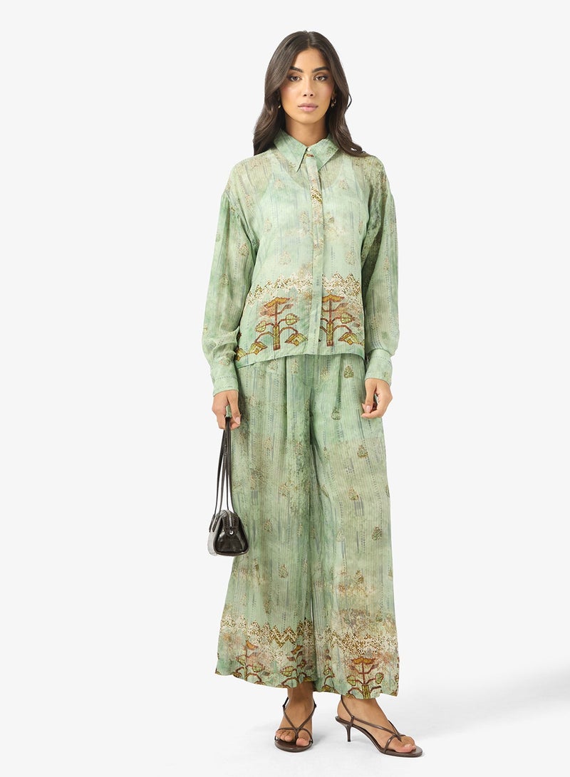 BCBG Patterned Long Sleeves Shirt - Image 4