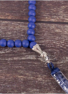 The Black Pearl Accessories Blue Alabaster Stone Prayer Bead of 33 Beads  - Image 3
