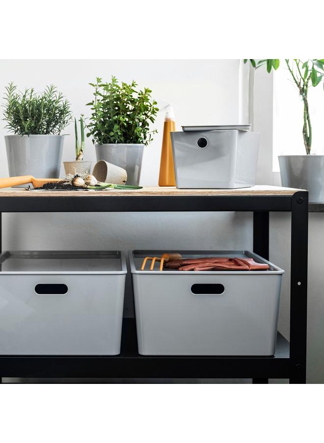 erorex Box With Lid, Light Grey, 18X26X15 Cm - Image 3