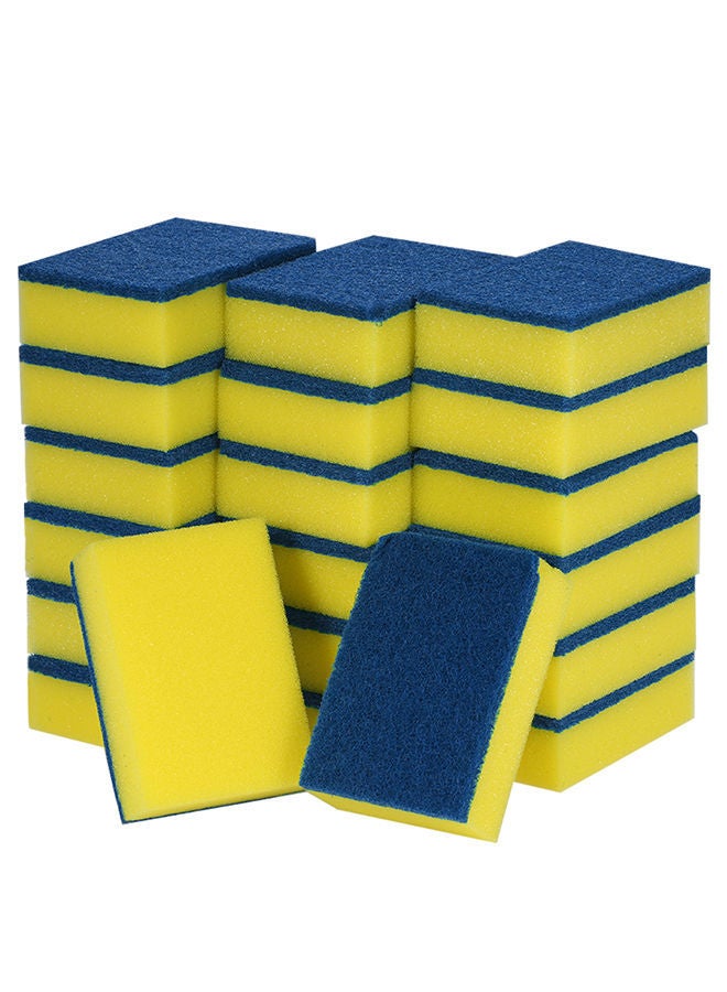 NIBEMINENT 20-Piece Double Faced Cleaning Sponge Blue/Yellow 0.121kg - Image 5