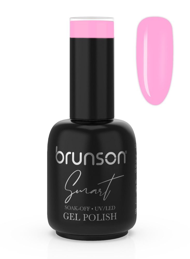 brunson Gel Nail Polish, 15ml Smart Gel Nails Glossy Shine Finish Long Lasting Soak off UV/LED Gel Polish for Nail Art French Manicure Pedicure Salon Quality Chip Resistant Gel Nail Extensions BSM028