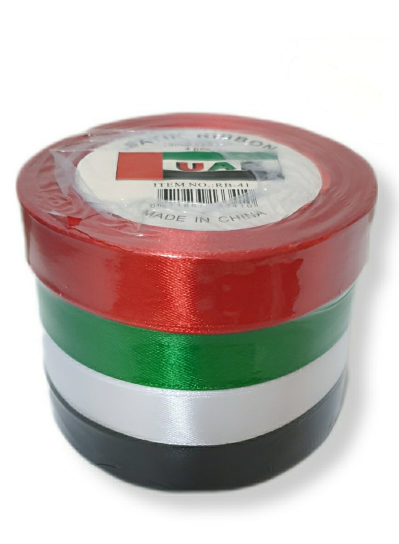 الزعابية مجموعة شرائط زينة لليوم الوطني لدولة الإمارات العربية المتحدة مكونة من 4 قطع وأربعة ألوان - Image 2