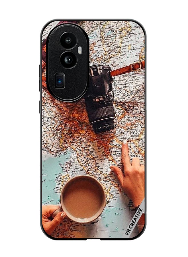 VR CREATIVE Protective Case Cover For Oppo Reno 10 Pro Plus Planning Next Adventure Design Multicolour - Image 1
