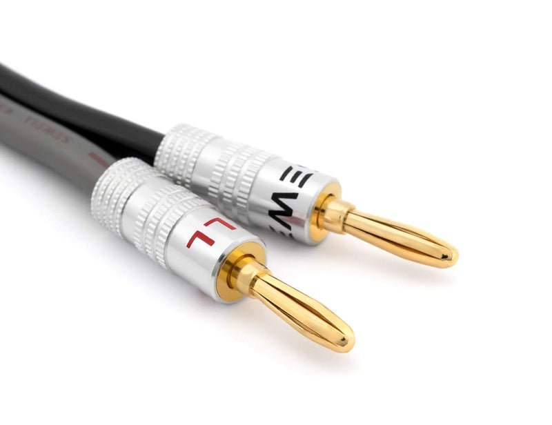 Sewell Silverback Speaker Wire by , 12 AWG, with Silverback Banana Plugs, OFC, 259 Strand Count, 3 ft - Image 2